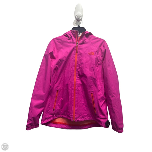 Jacket Windbreaker By The North Face In Pink & Red, Size: Xl