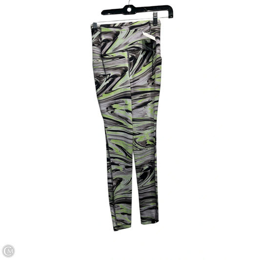 Athletic Leggings By Lululemon In Green & Grey, Size: S