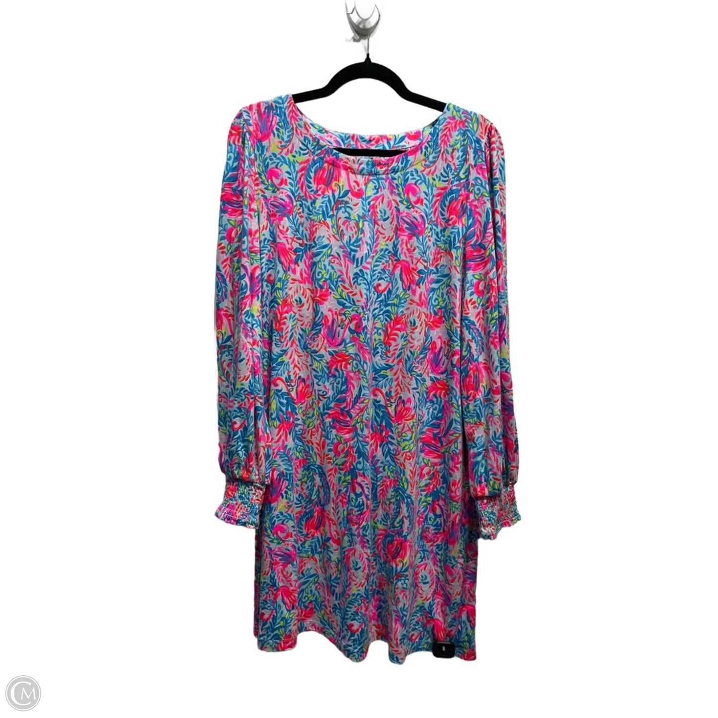 Dress Designer By Lilly Pulitzer In Blue & Pink, Size: Xl