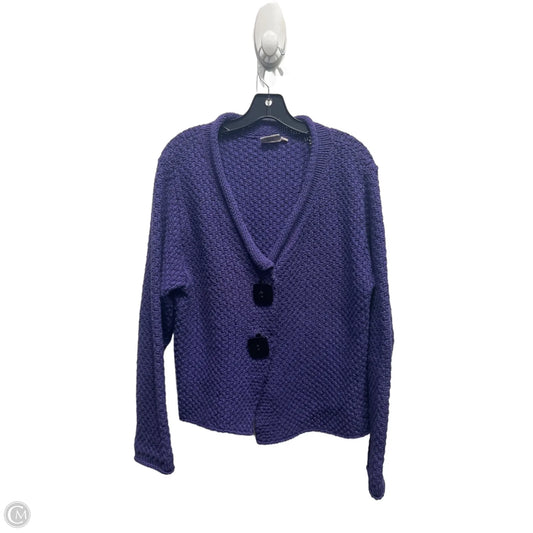 Sweater Cardigan By Habitat In Purple, Size: M