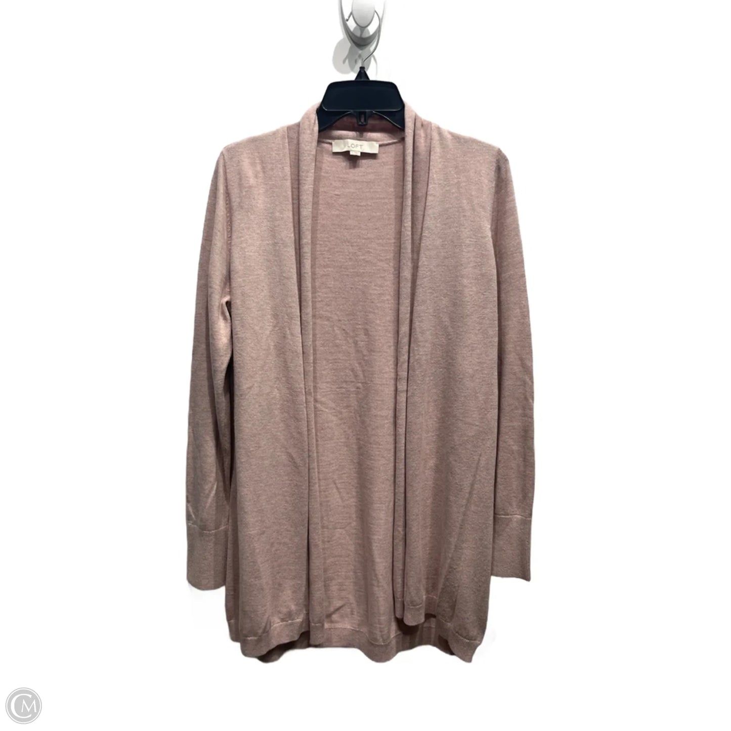 Sweater Cardigan By Loft In Mauve, Size: M