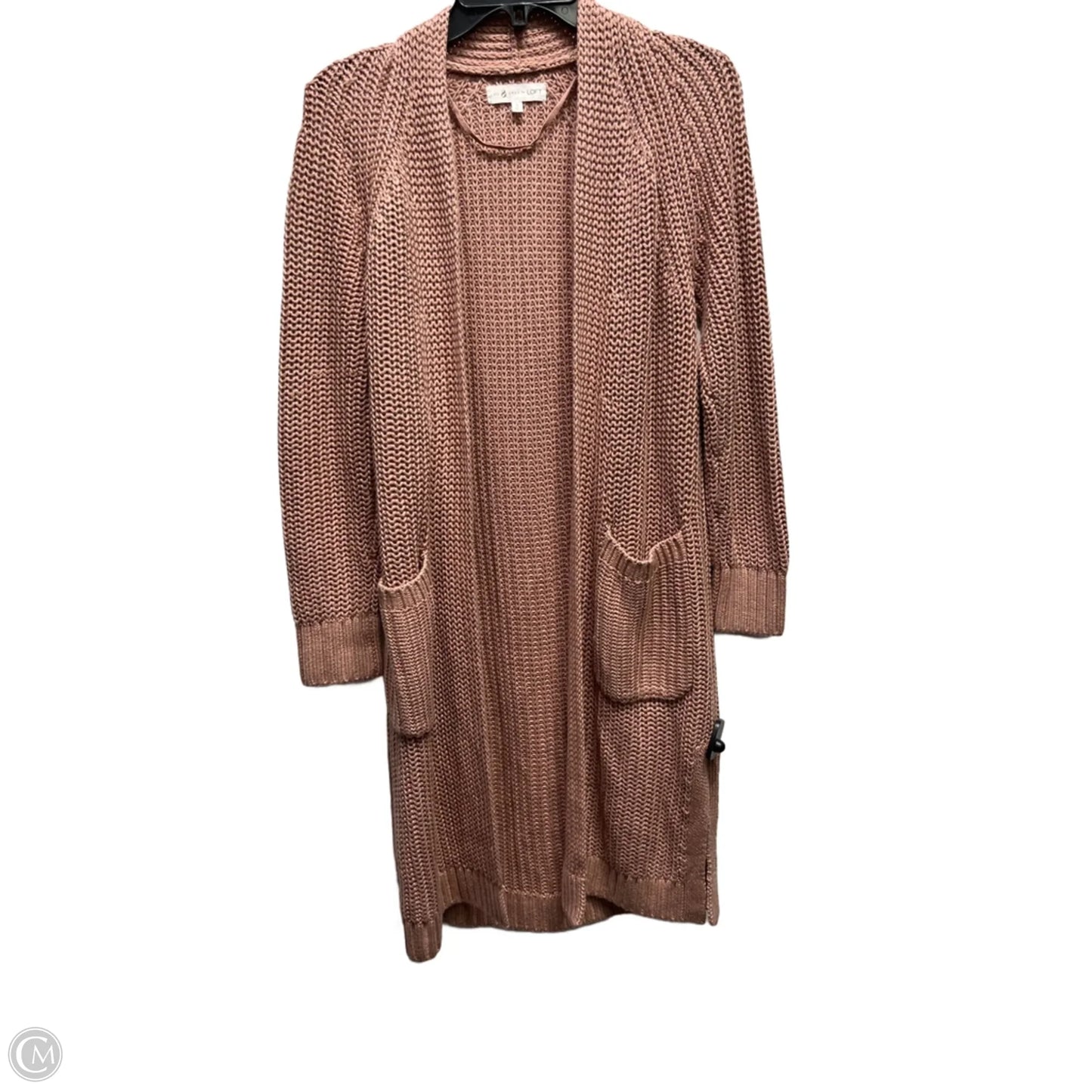 Sweater Cardigan By Lou And Grey In Mauve, Size: S