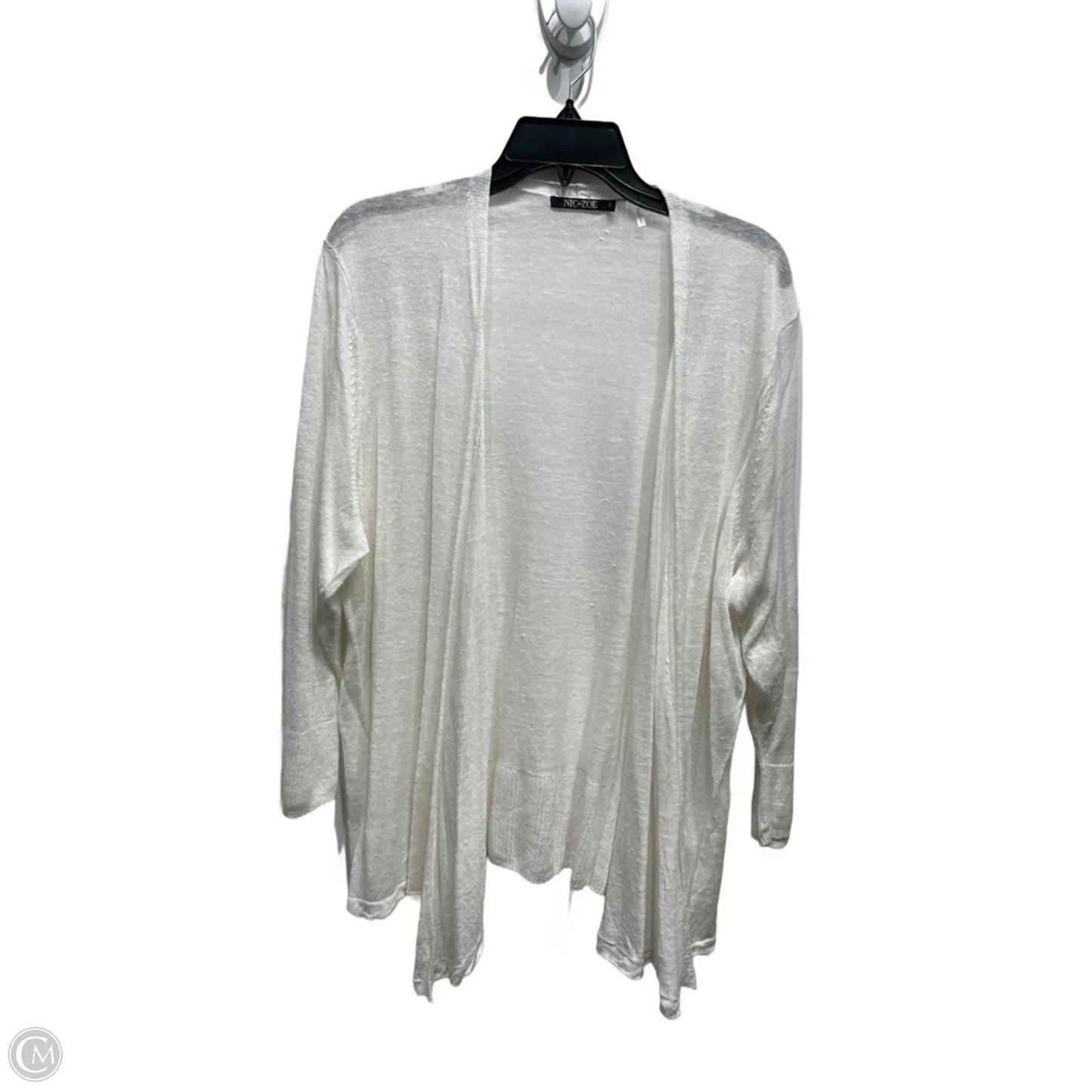 Cardigan By Nic + Zoe In White, Size: 1x