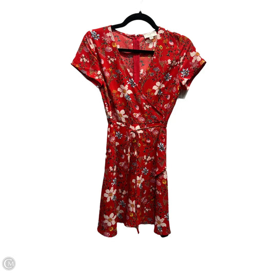 Dress Work By Loft In Blue & Red, Size: Xxs