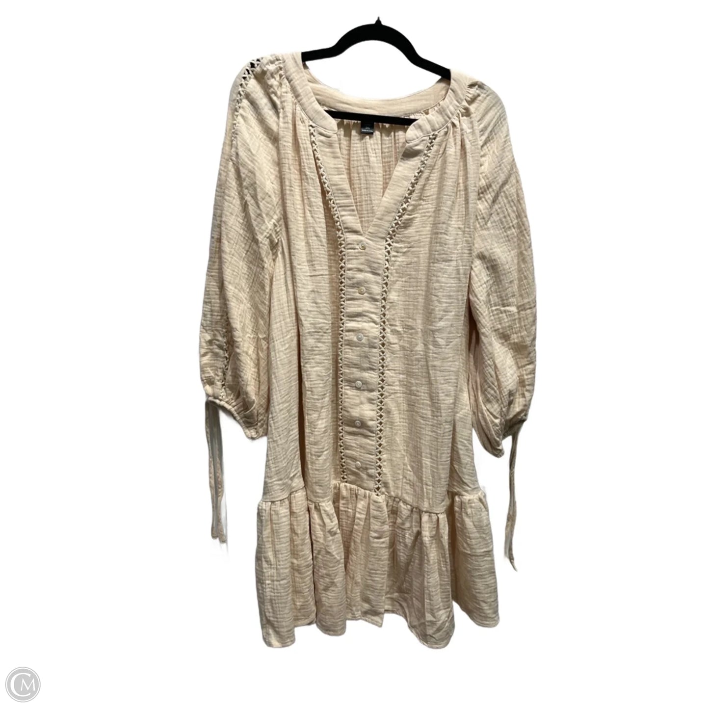 Dress Casual Short By Shein In Tan, Size: 2x