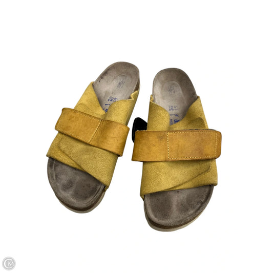 Sandals Flats By Birkenstock In Yellow, Size: 11