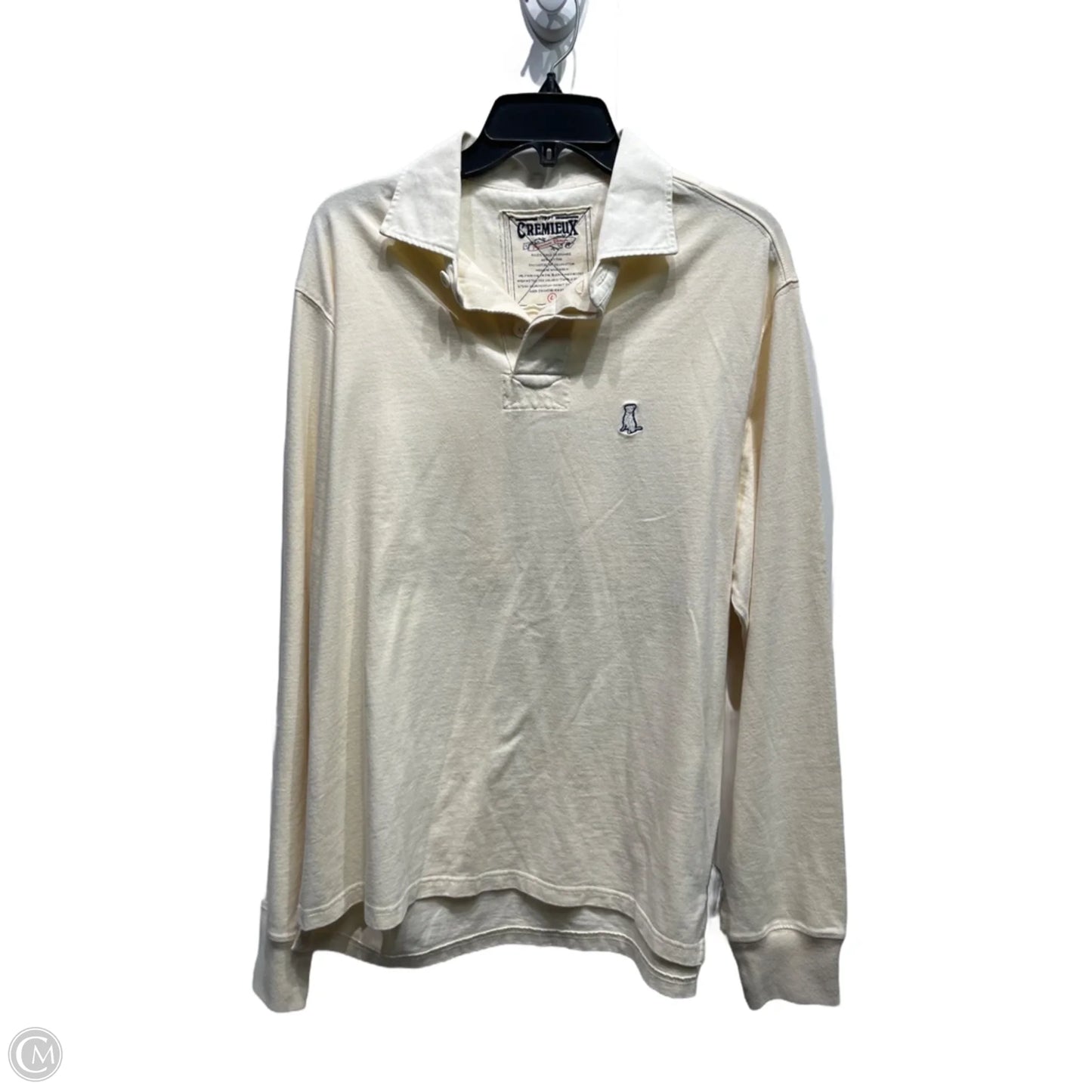 Top Long Sleeve By Cremieux In Cream, Size: L
