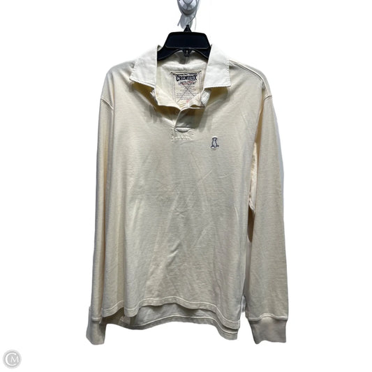 Top Long Sleeve By Cremieux In Cream, Size: L