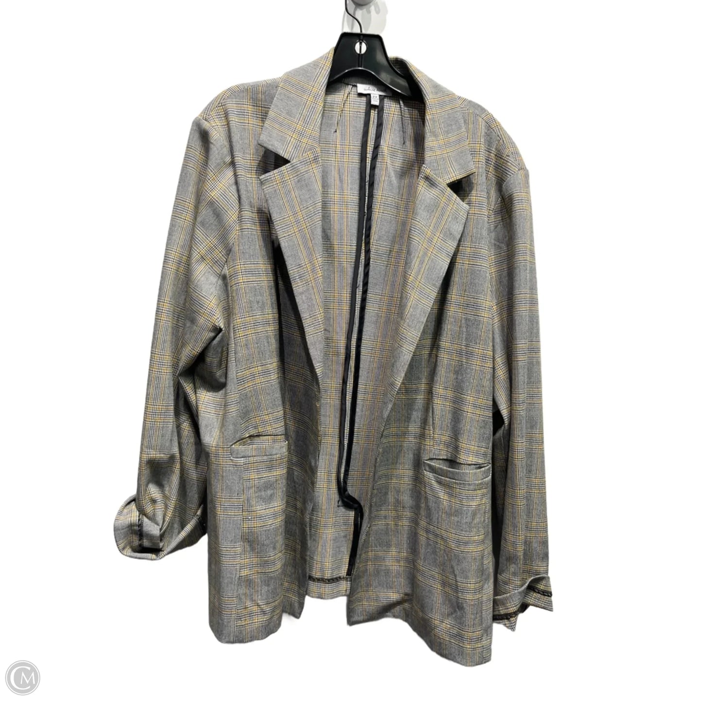 Blazer By White Birch In Black & Yellow, Size: 2x