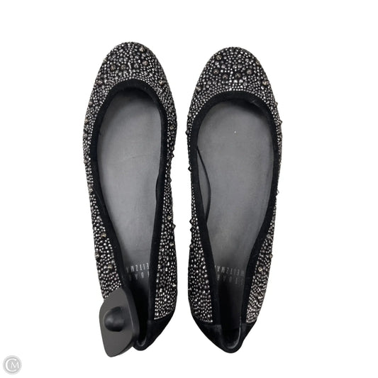 Shoes Designer By Stuart Weitzman In Black & Silver, Size: 8.5