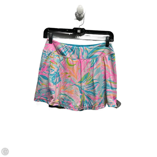 Skort Designer By Lilly Pulitzer In Blue & Pink, Size: S