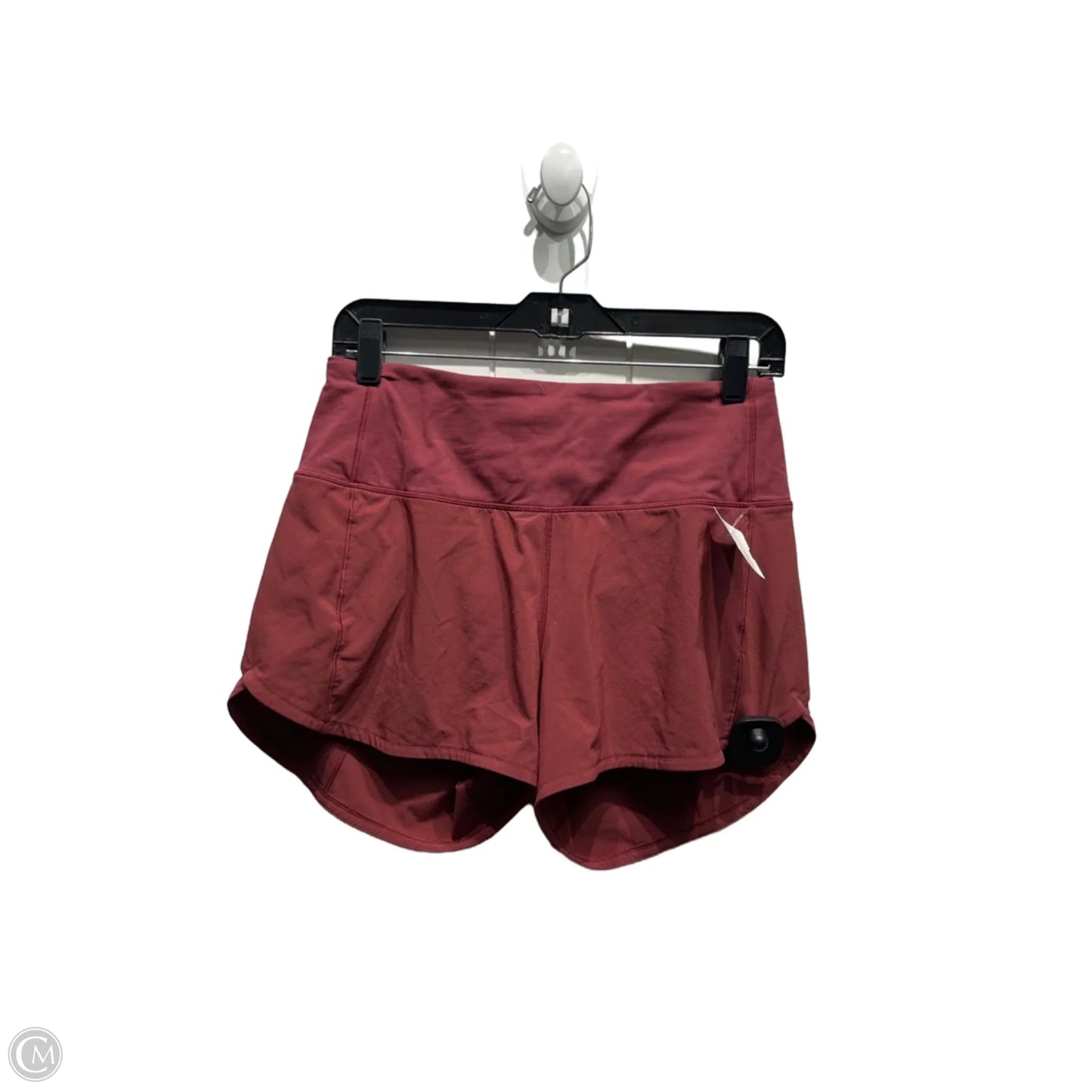 Athletic Shorts By Lululemon In Red, Size: 6l