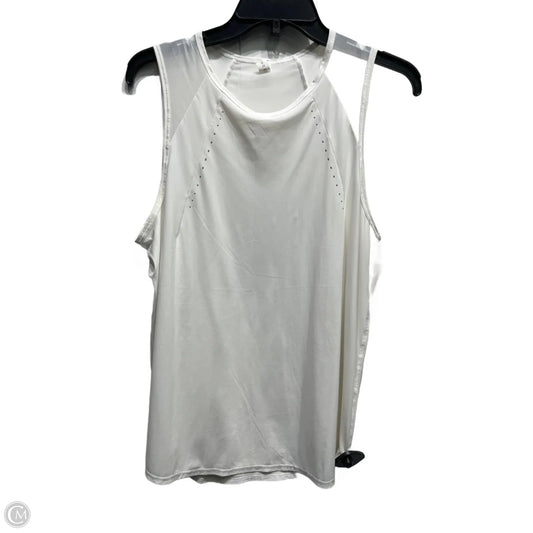 Athletic Tank Top By Lululemon In White, Size: 8