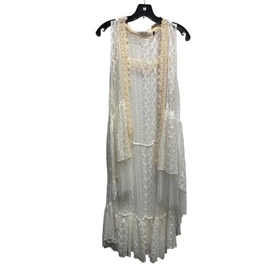 Vest Other By origami In Cream & White, Size: S