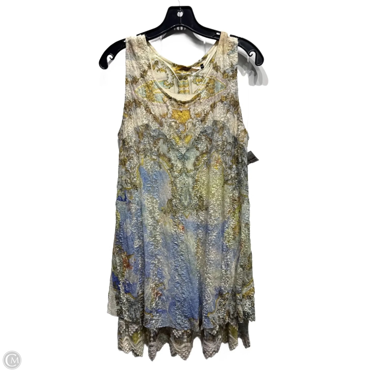 Dress Set 2pc By origami In Cream & Green, Size: M