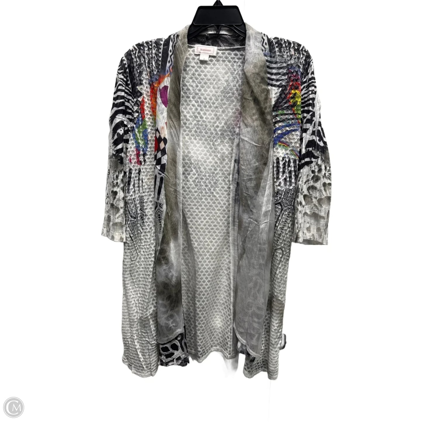 Cardigan By kamana In Grey & White, Size: S