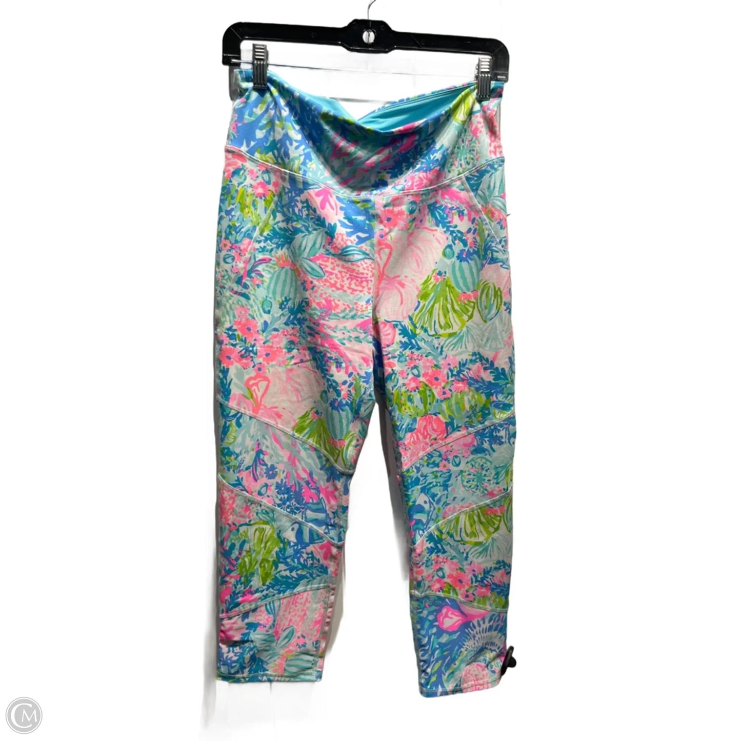 Pants Designer By Lilly Pulitzer In Blue & Pink, Size: L