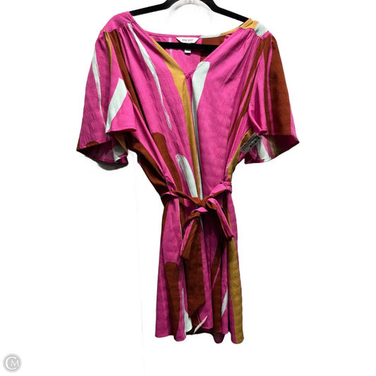 Dress Casual Short By Nine West Apparel In Orange & Pink, Size: Xl