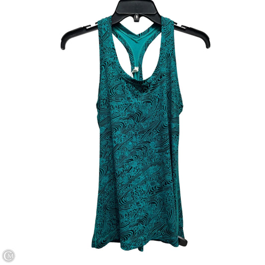 Athletic Tank Top By Lululemon In Black & Green, Size: 8