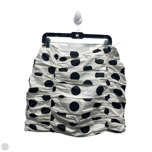 Skirt Mini & Short By Grey Lab In Black & White, Size: L