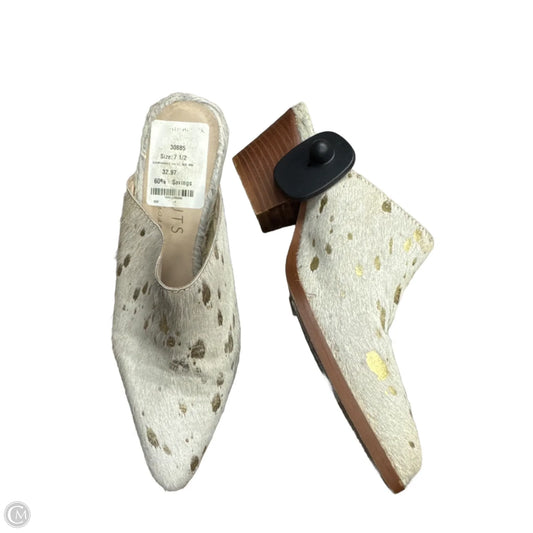 Shoes Heels Block By Matisse In Gold & Tan, Size: 7.5