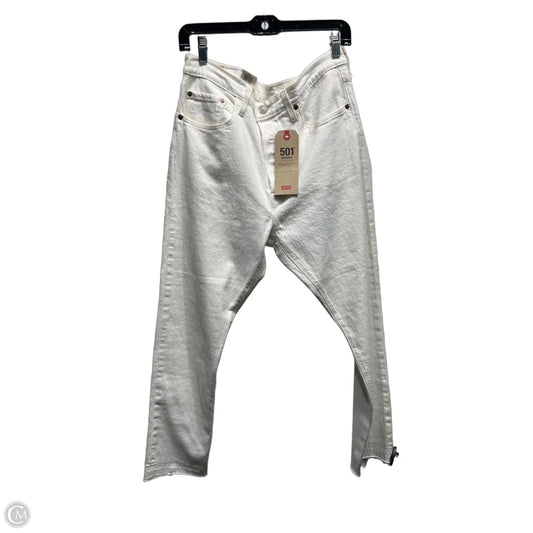 Jeans Skinny By Levis In White, Size: 12