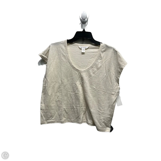 Top Short Sleeve Basic By Athleta In Cream, Size: S