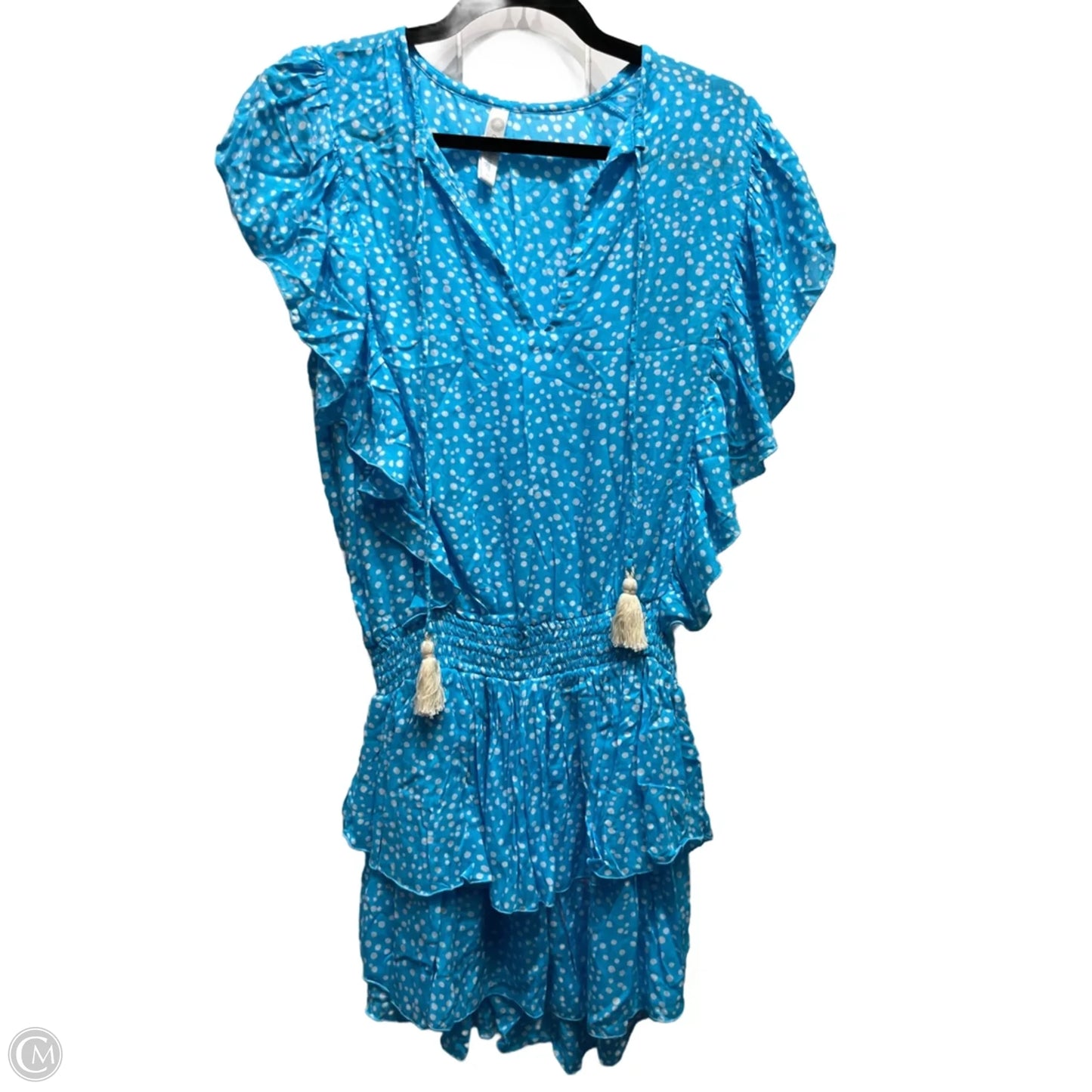 Dress Casual Short By COOLCHANGE In Blue & White, Size: M