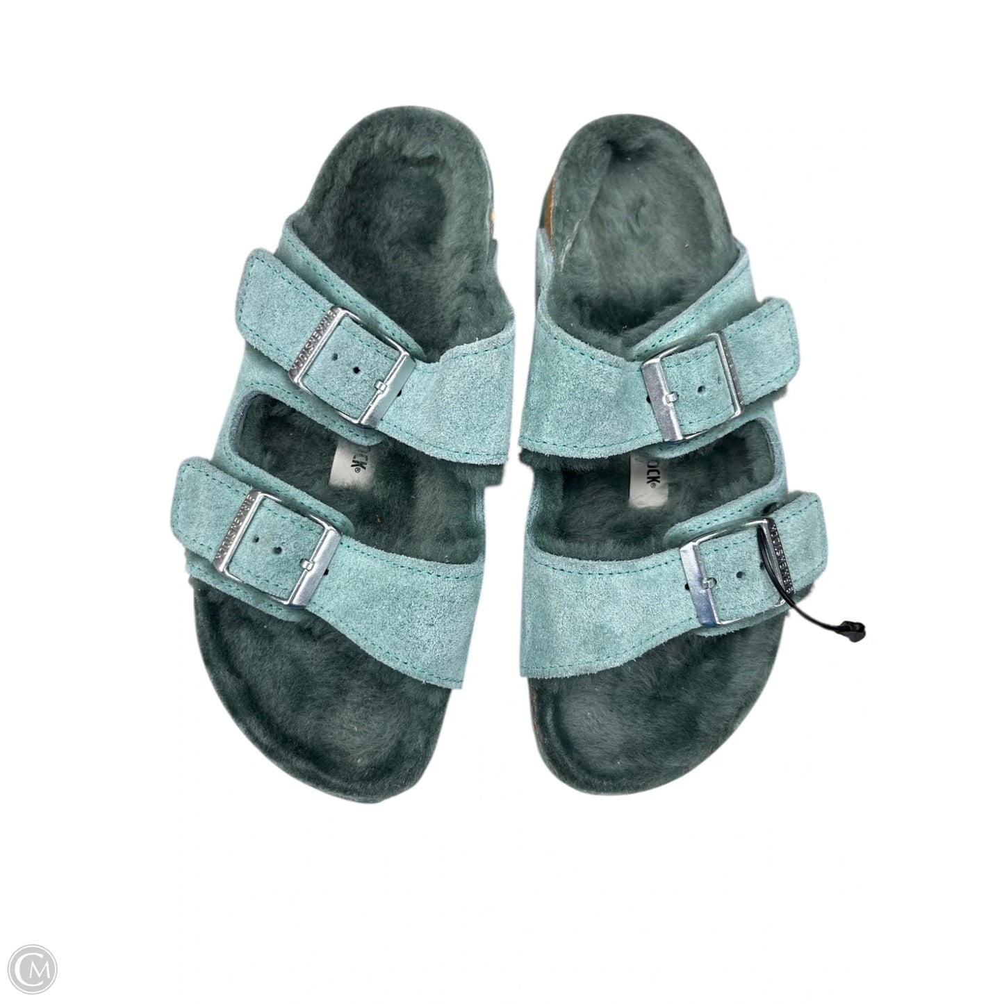 Sandals Flats By Birkenstock In Green, Size: 6