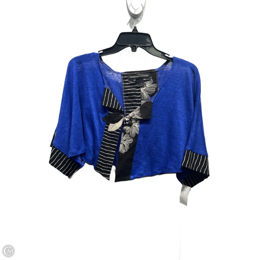 Bolero By MADELIENE GAUCHER In Black & Blue, Size: M
