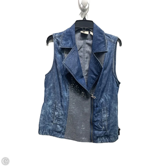 Vest Other By Chicos In Blue Denim, Size: M