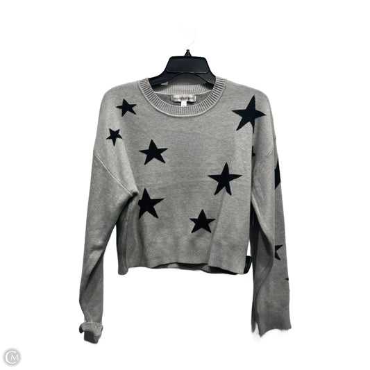 Sweater By Madden Girl In Black & Grey, Size: L
