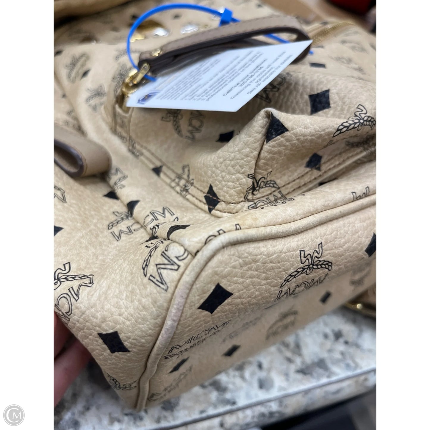 Backpack Luxury Designer By Mcm, Size: Large