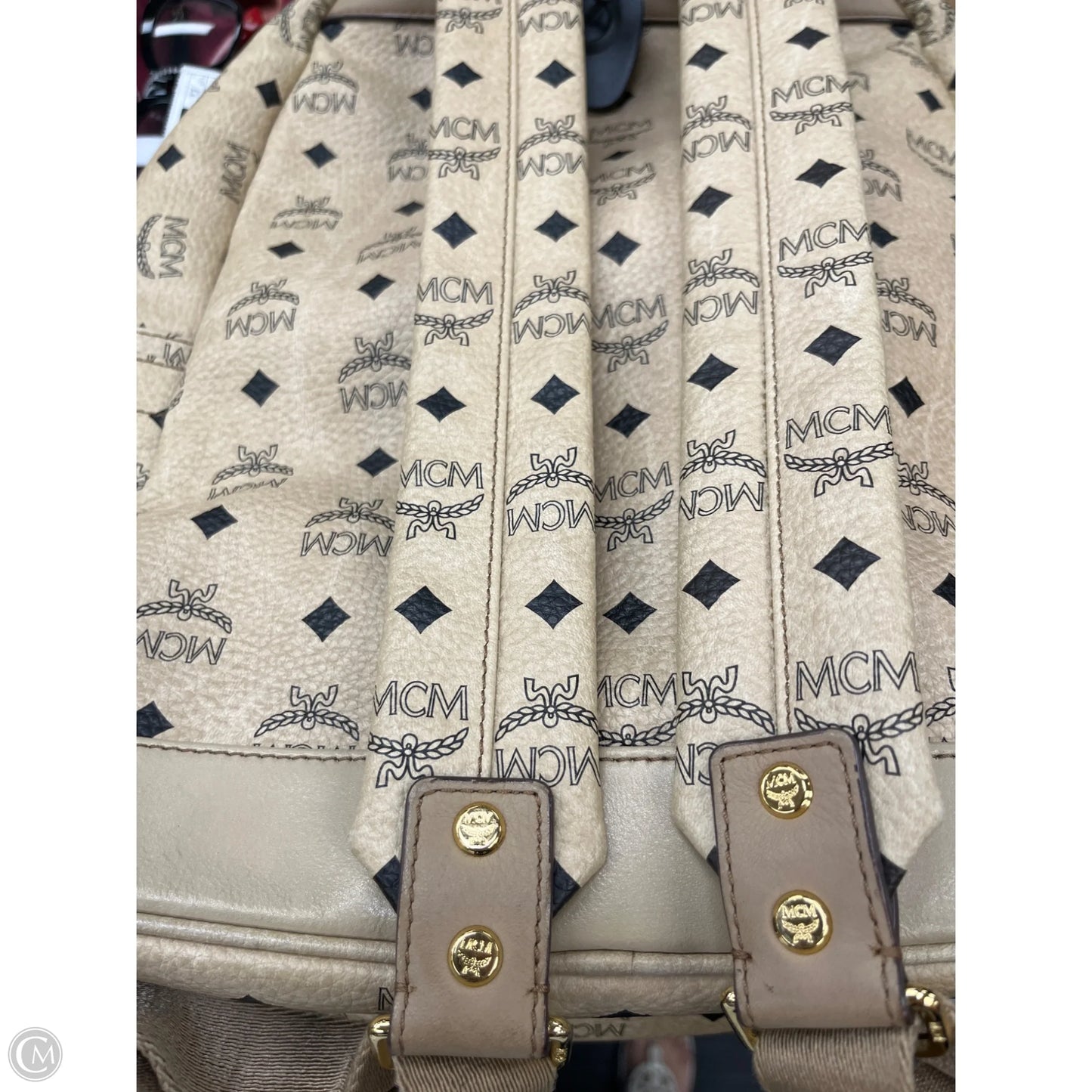 Backpack Luxury Designer By Mcm, Size: Large