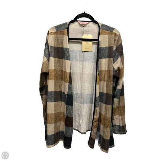 Cardigan By Sjs In Black & Tan, Size: 2x
