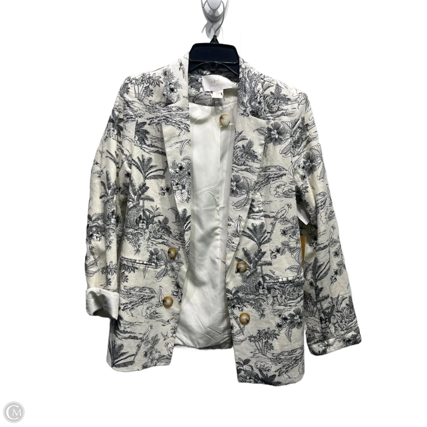 Blazer By H For Halston In Black & White, Size: M