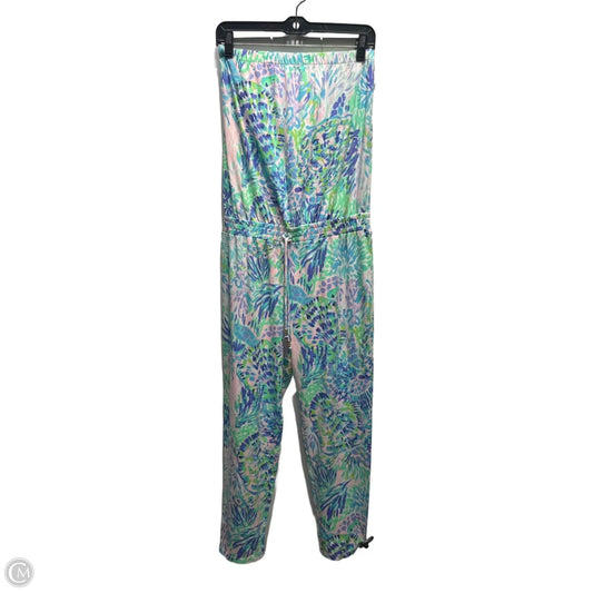 Jumpsuit Designer By Lilly Pulitzer In Blue & Green, Size: M