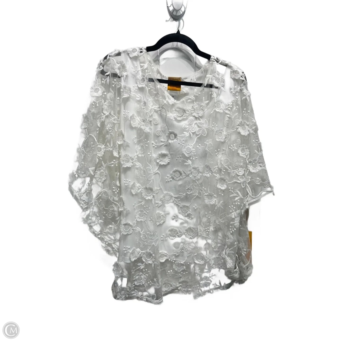 Top 2pc Short Sleeve By Ruby Rd In White, Size: 1x