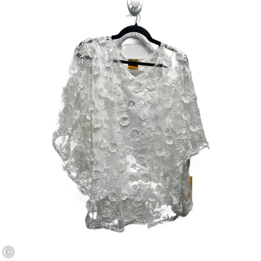 Top 2pc Short Sleeve By Ruby Rd In White, Size: 1x