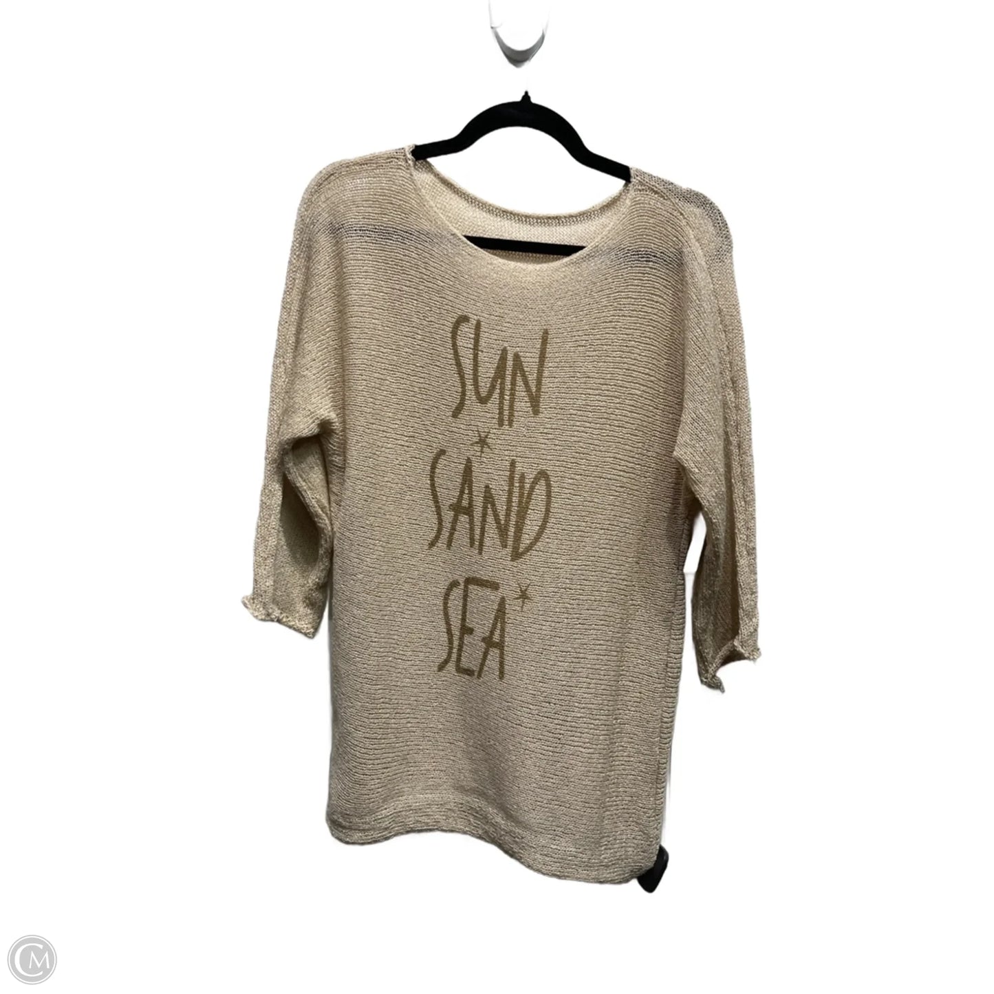 Sweater By Clothes Mentor In Tan, Size: Osfm