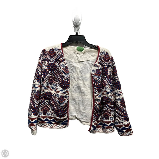 Blazer By Anthropologie In Blue & Red, Size: M