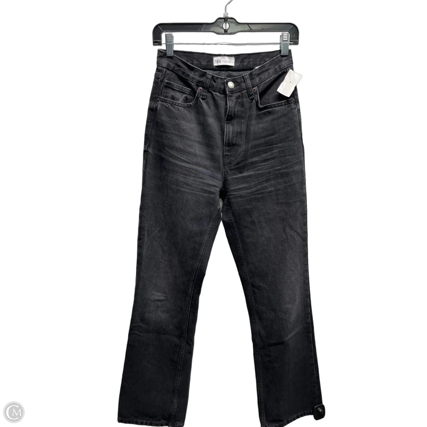 Jeans Straight By Zara In Black, Size: 2