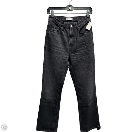 Jeans Straight By Zara In Black, Size: 2