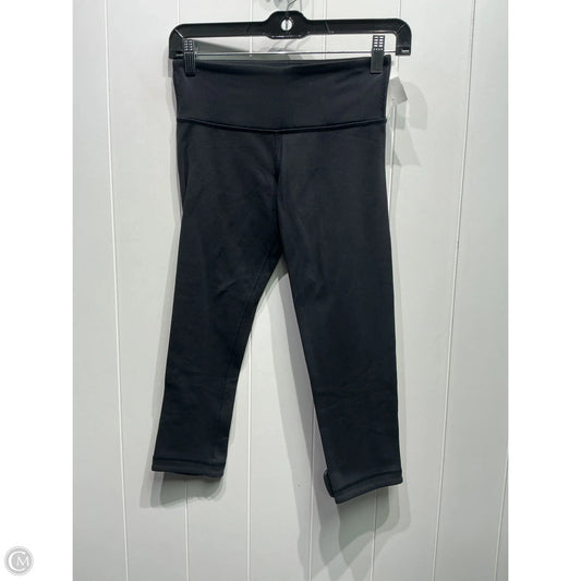 Athletic Capris By Lululemon In Black, Size: 4