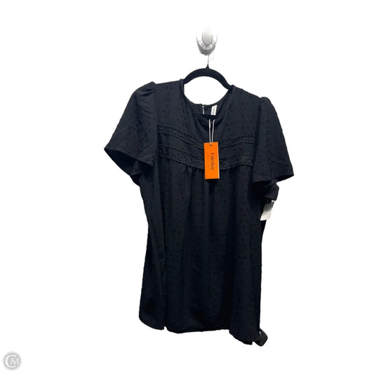 Top Short Sleeve By FALECHAY In Black, Size: Xl