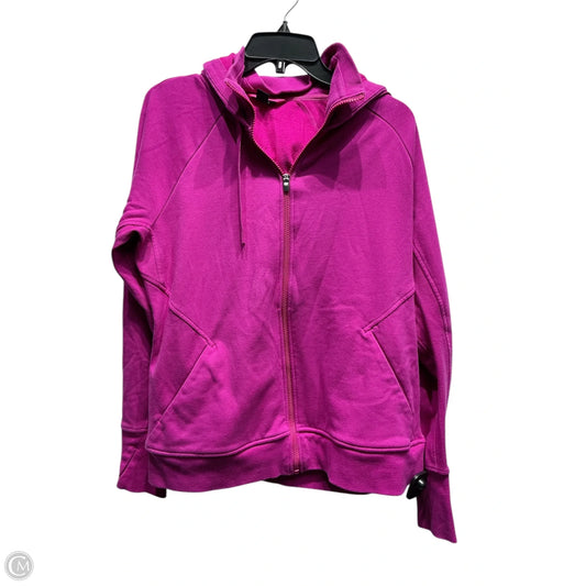 Athletic Jacket By Athleta In Purple, Size: L