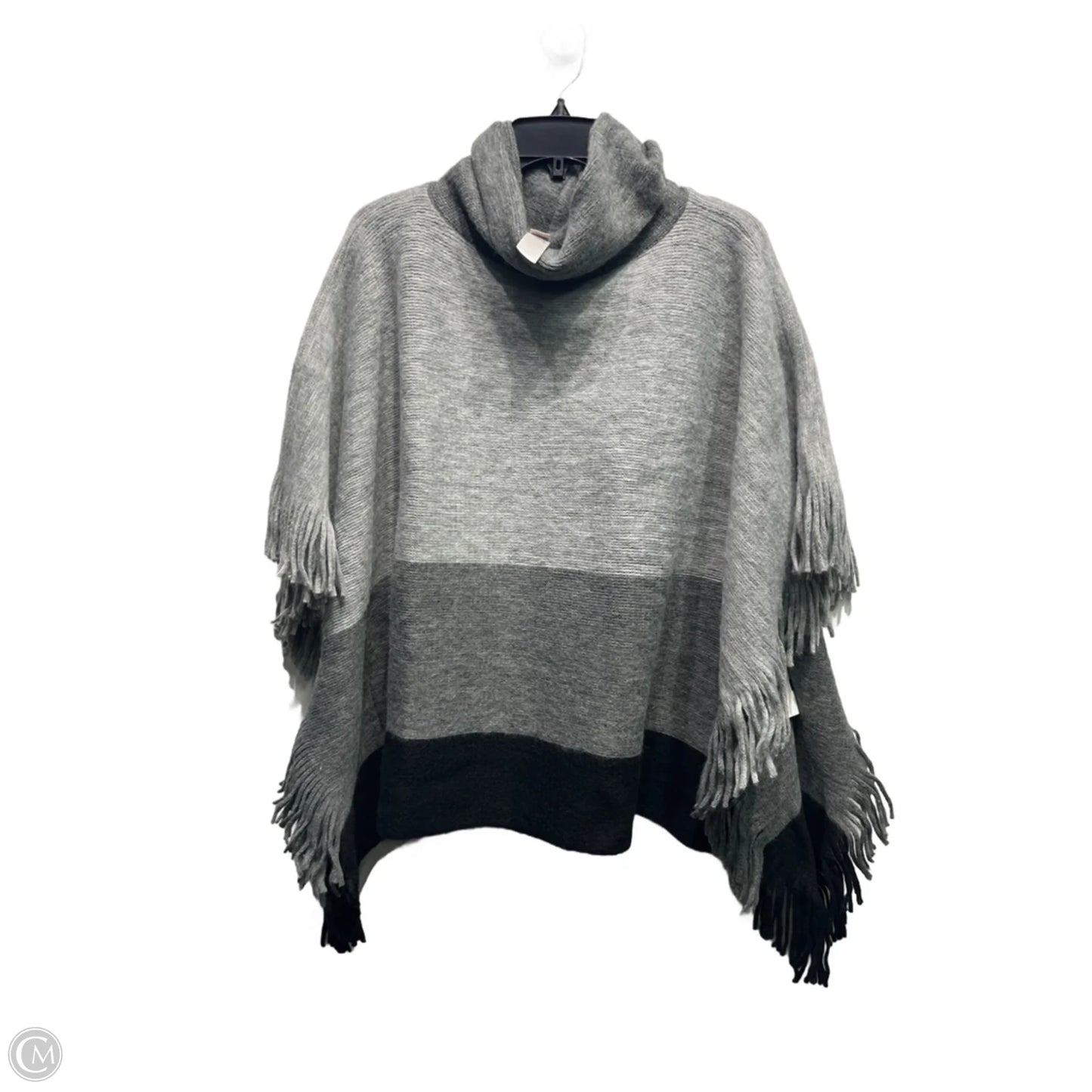 Poncho By Chicos In Grey, Size: M