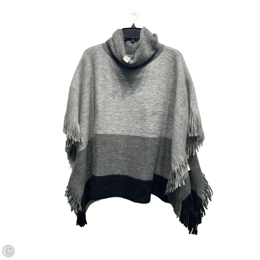 Poncho By Chicos In Grey, Size: M