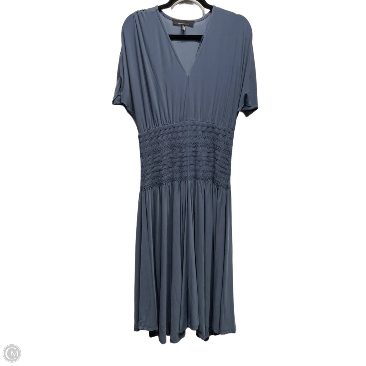 Dress Casual Midi By White House Black Market In Grey, Size: M
