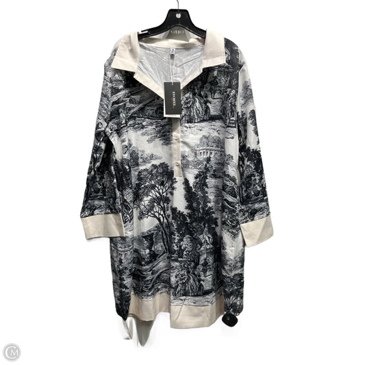 Dress Work By upooozee In Black & White, Size: Xl